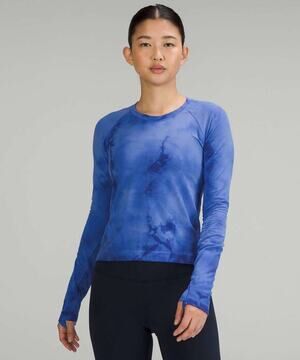 Lululemon Swiftly Tech LS 2.0 Race Length Psychic Marble Dye Est. Size 6